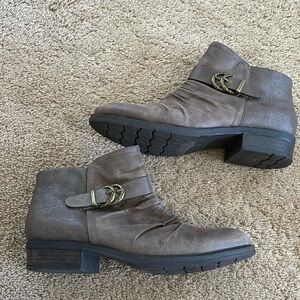 Brown Slouching Ankle Boot